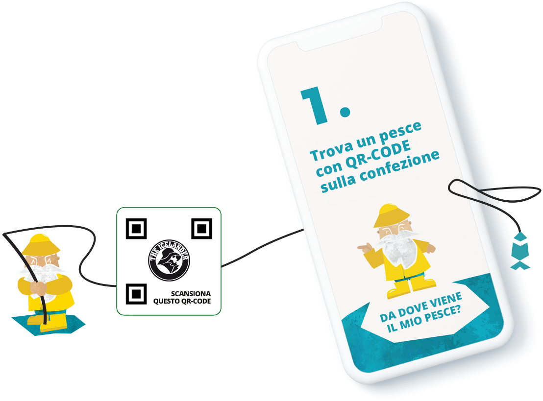 Find a fish with QR Code in your store