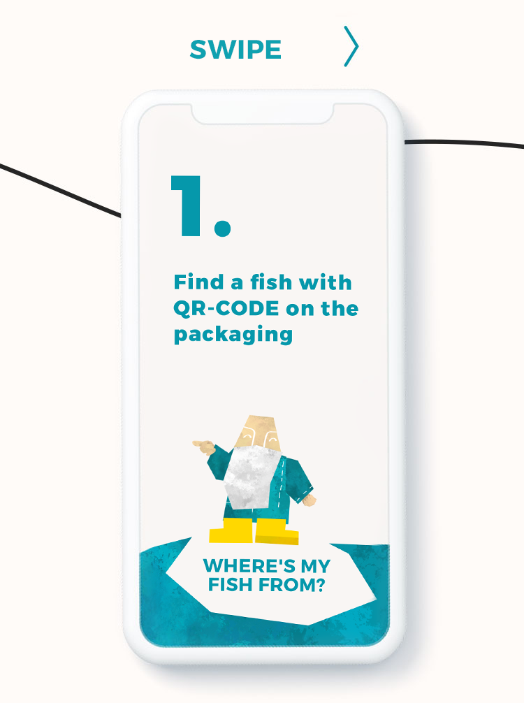 Find a fish with QR Code in your store